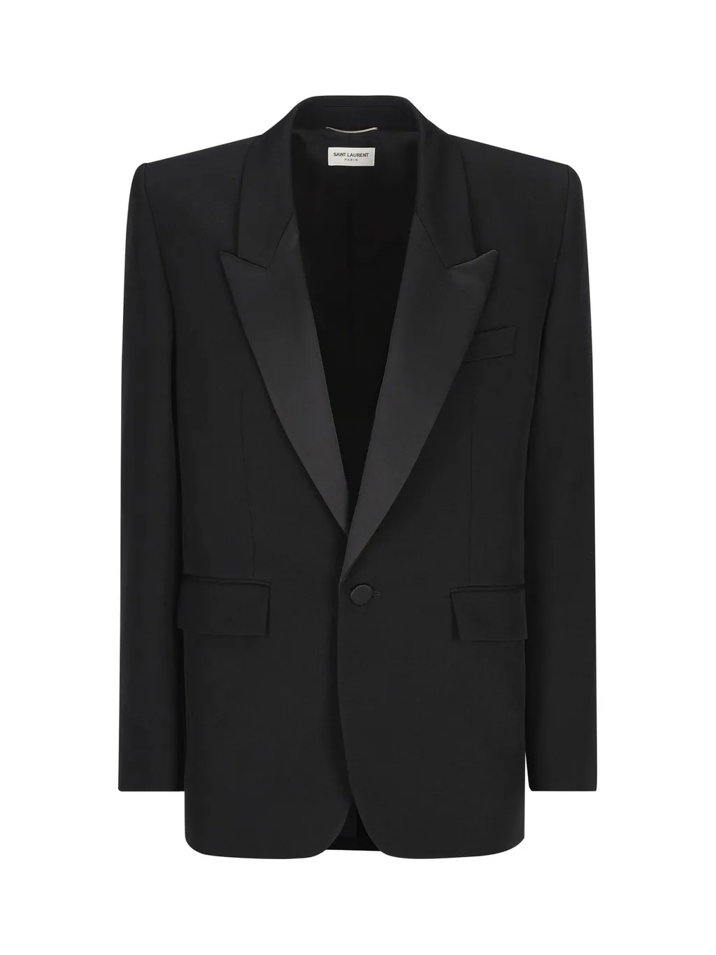 Saint Laurent Single-Breasted Long-Sleeved Jacket