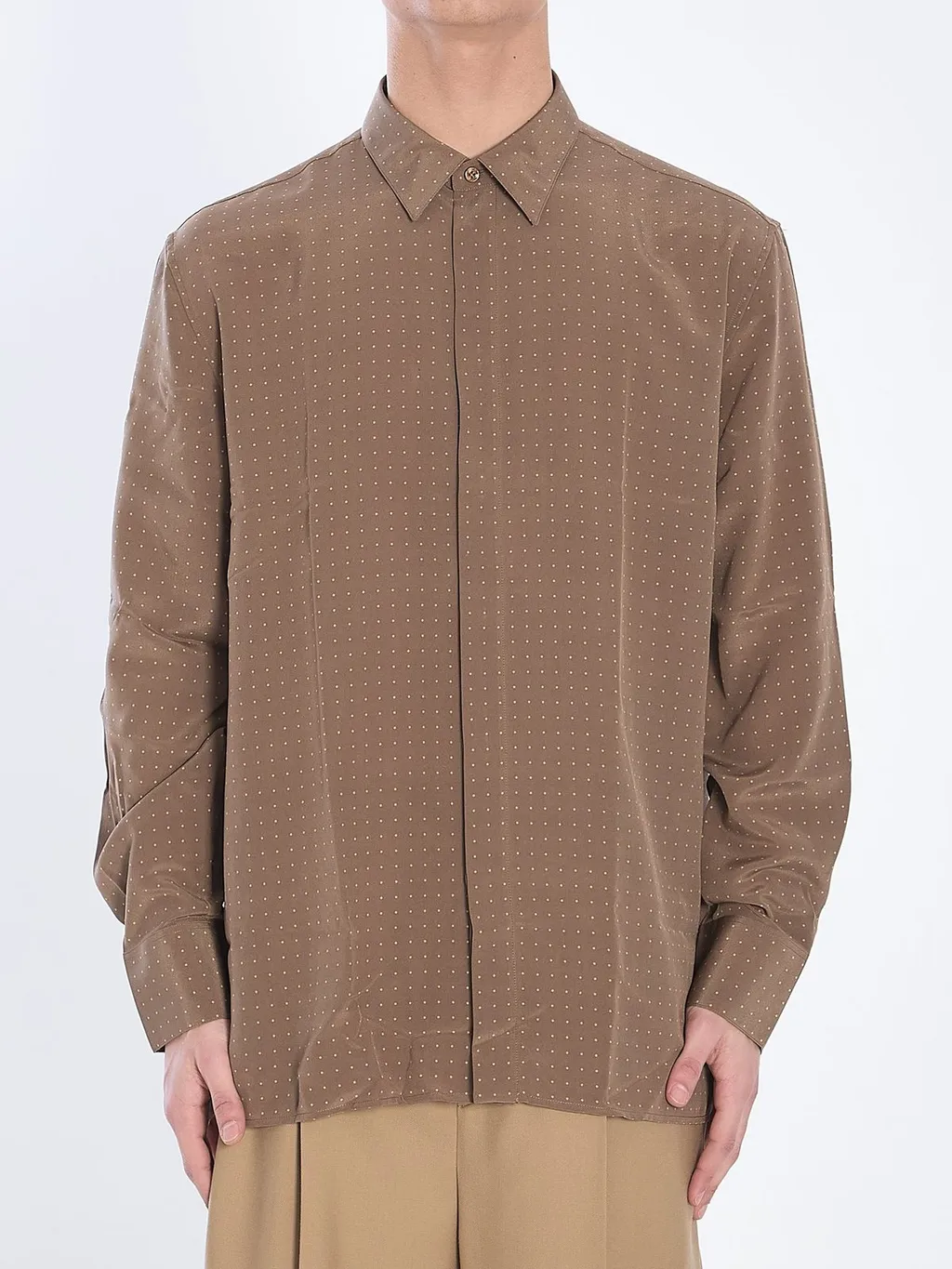 Saint Laurent Dotted Relaxed Fit Shirt