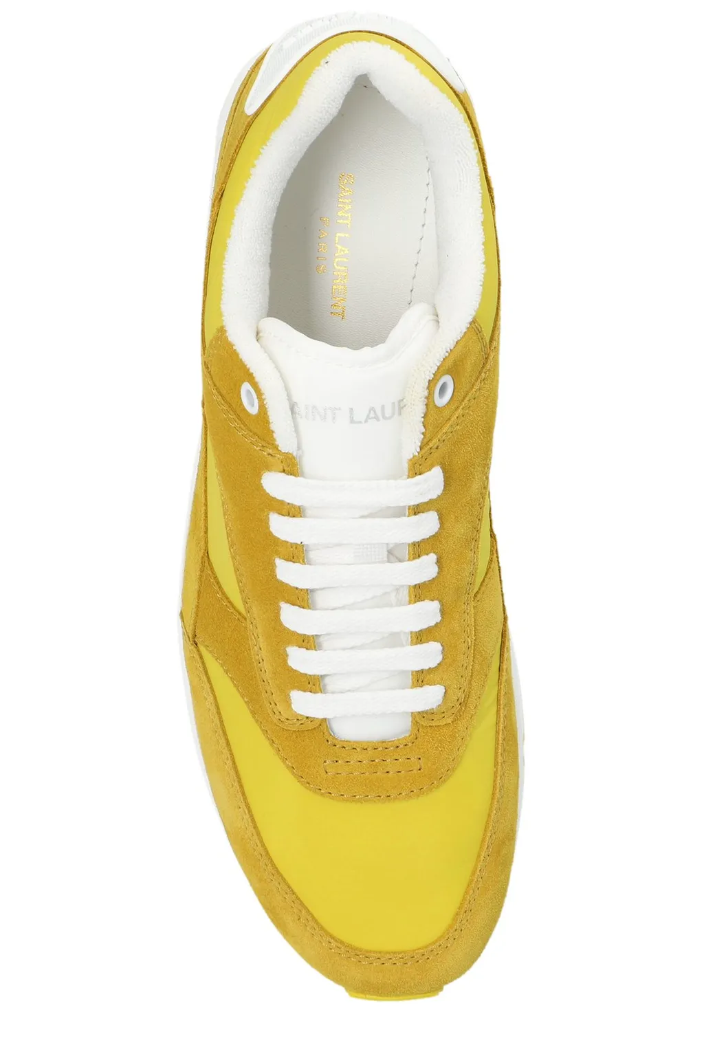 Saint Laurent Round Toe Lace-Up Sneakers
