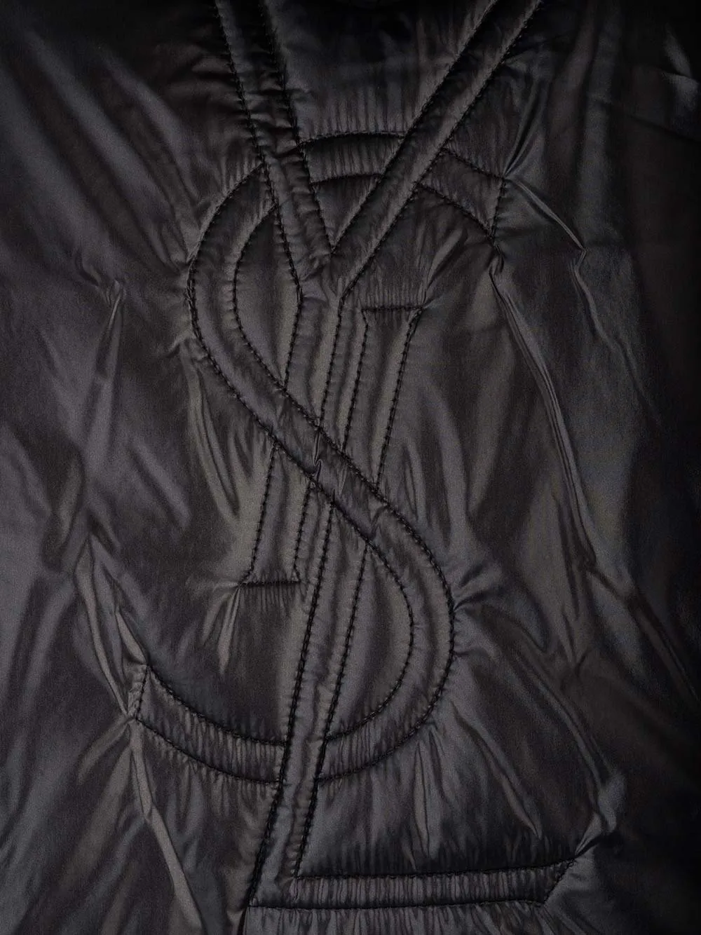 Saint Logo Embossed Drawstring Jacket