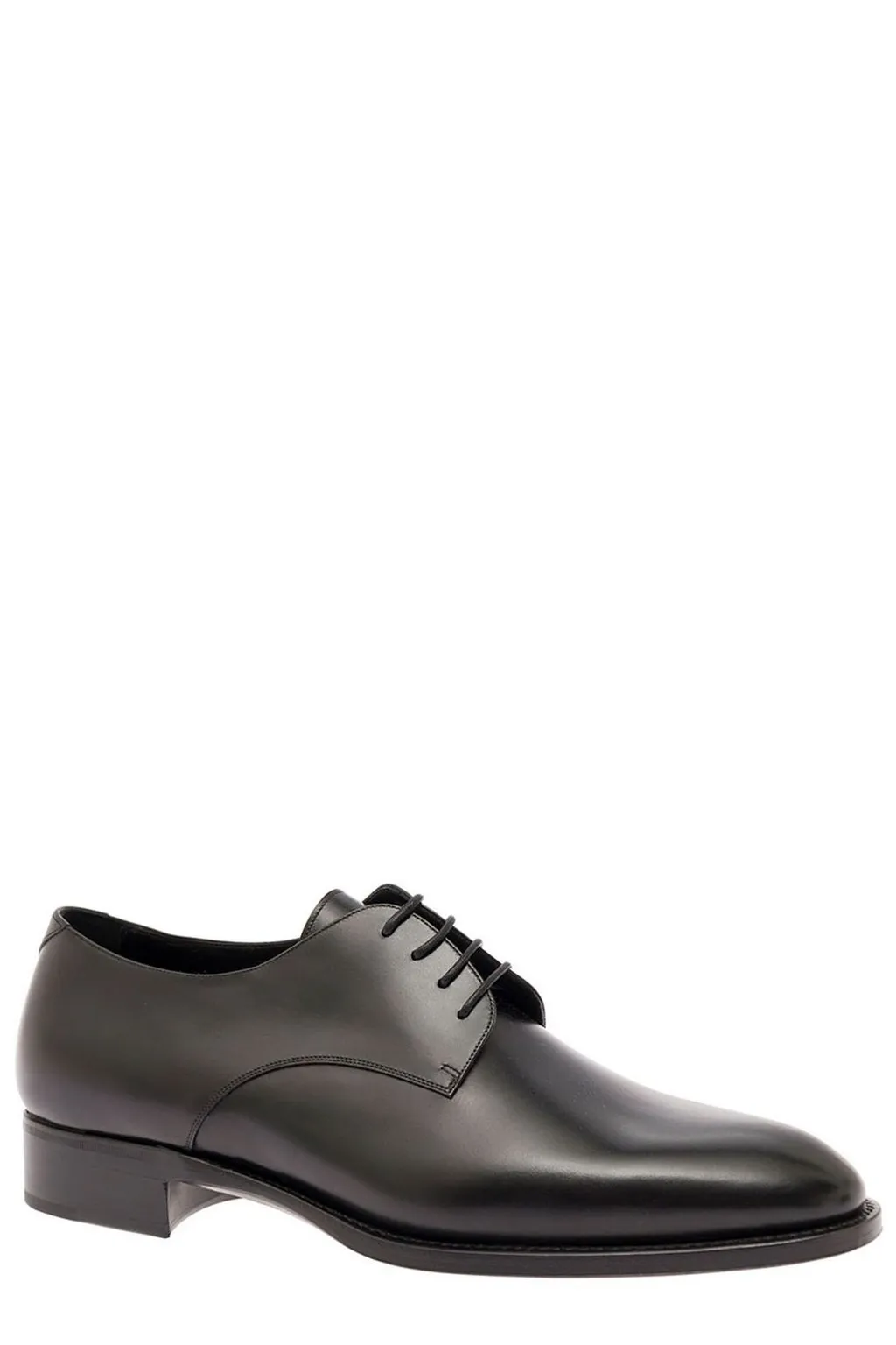 Saint Laurent Round Toe Classic Derby Shoes