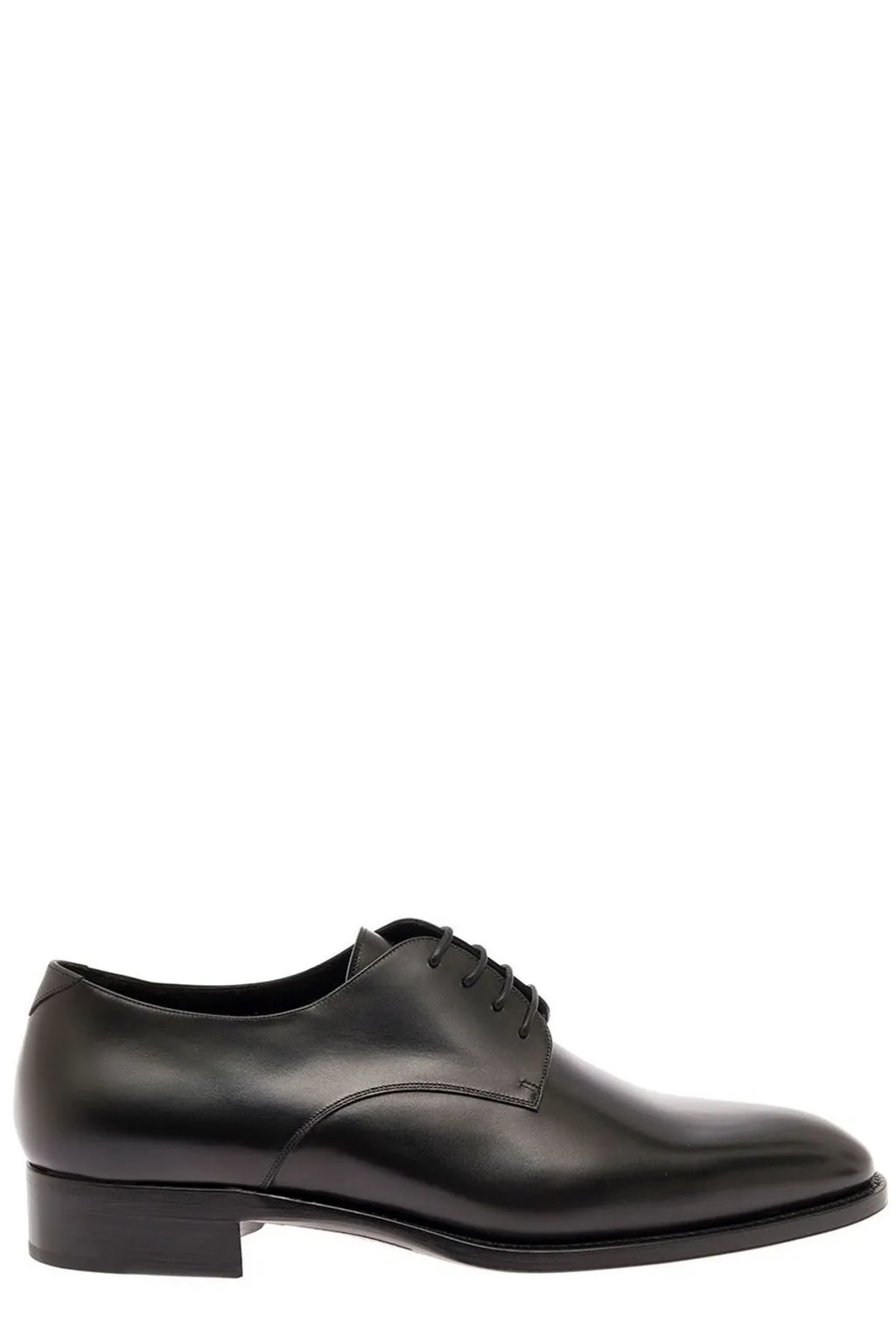 Saint Laurent Round Toe Classic Derby Shoes