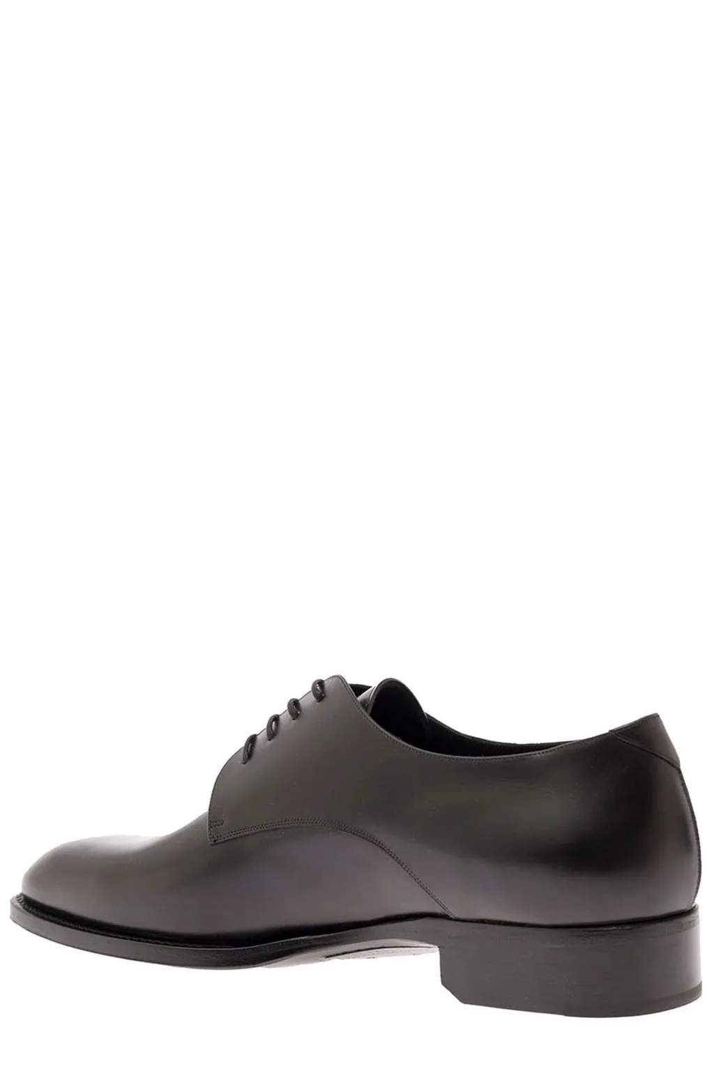 Saint Laurent Round Toe Classic Derby Shoes
