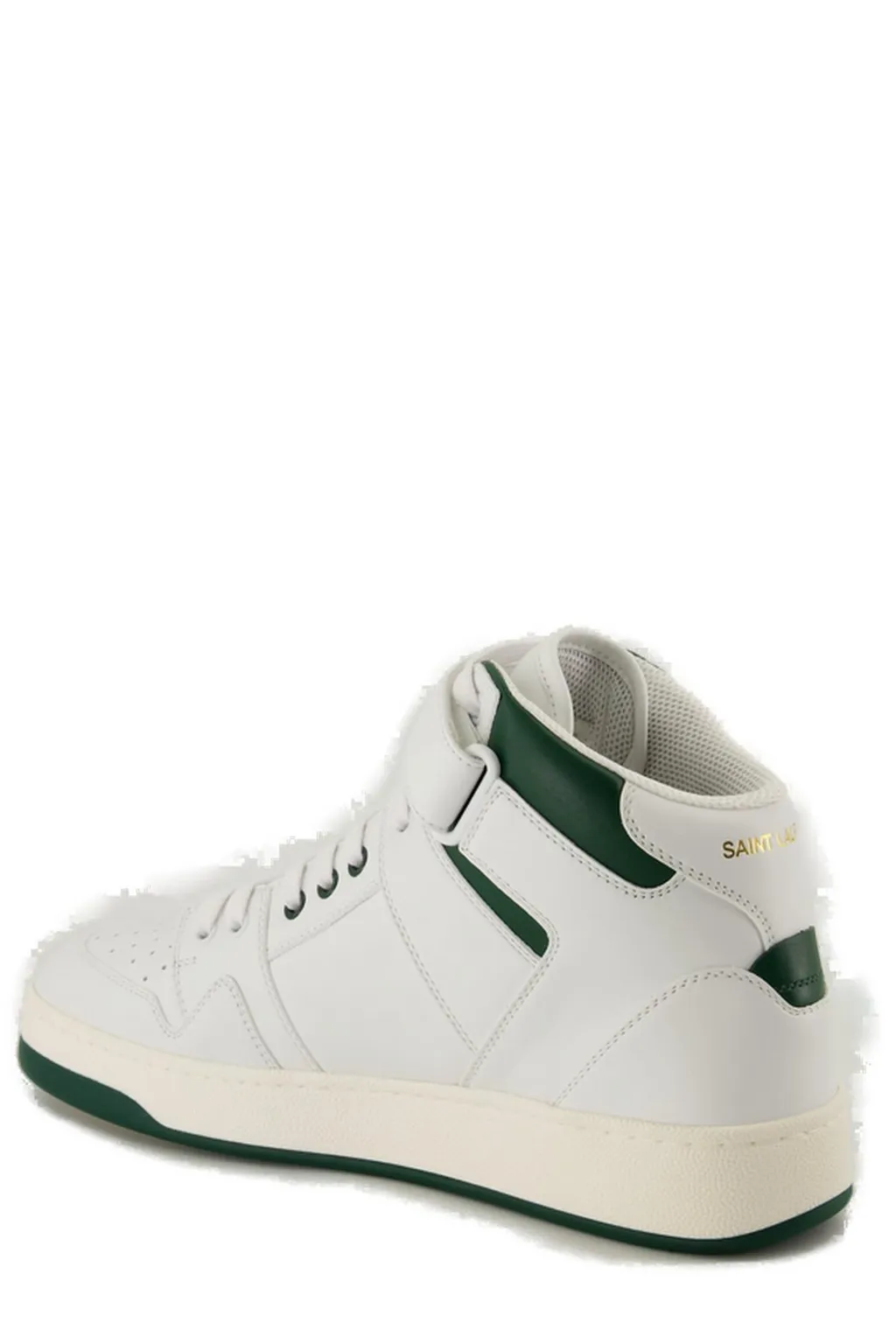 Saint Laurent Lax Round Toe Lace-Up Sneakers