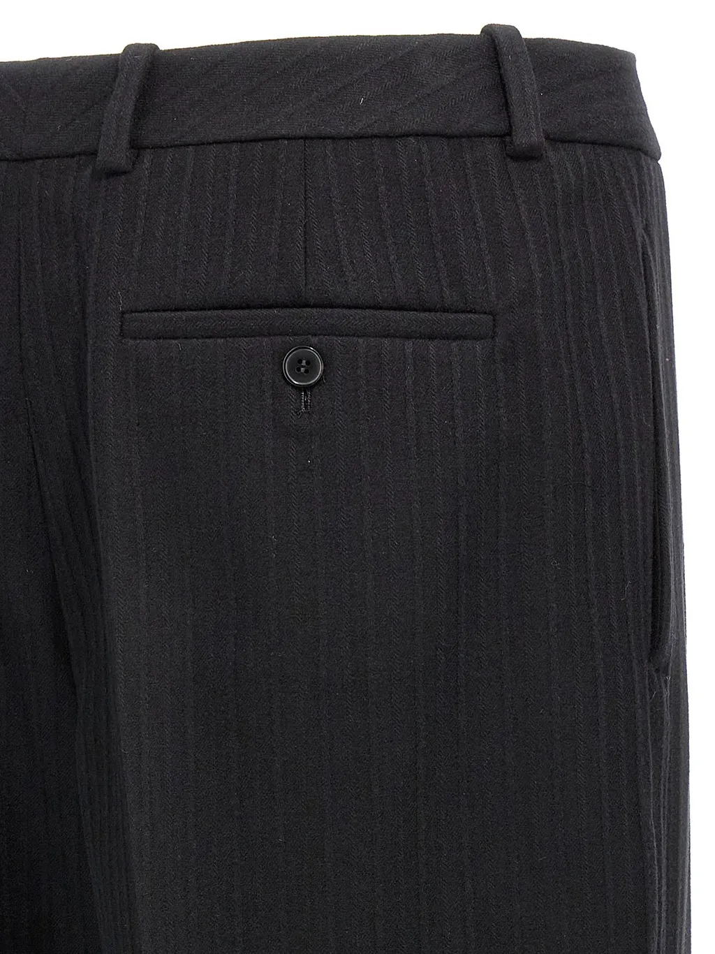 Saint Laurent 90's Striped High Waist Pants