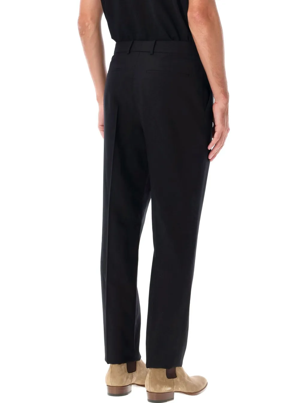 Saint Laurent High Waist Slim Fit Trousers