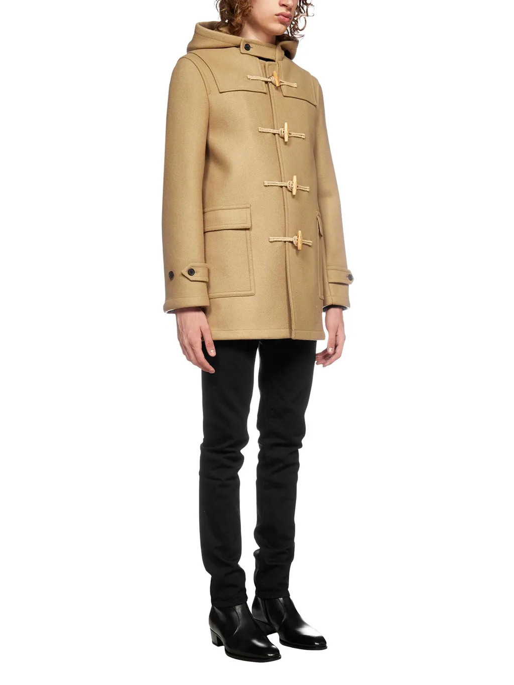Saint Laurent Hooded Duffle Coat