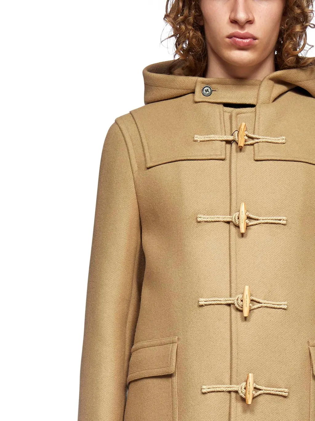 Saint Laurent Hooded Duffle Coat