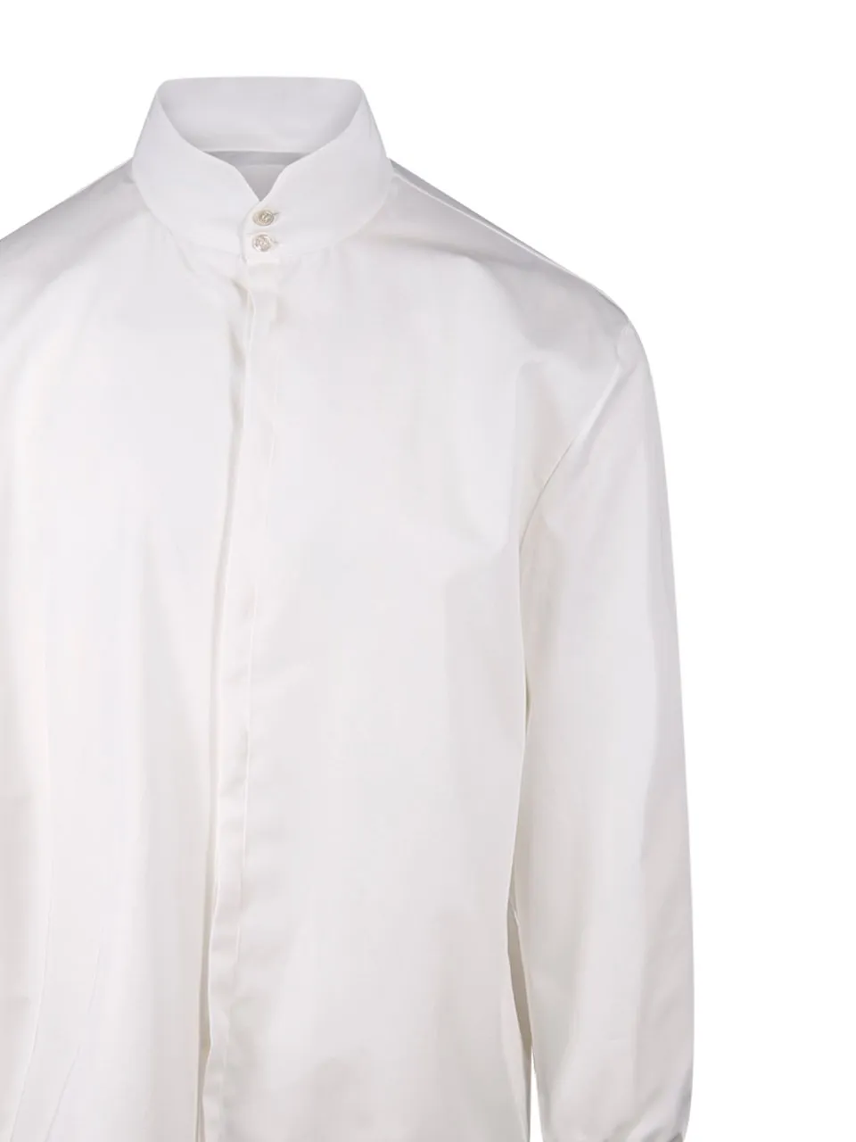 Saint Laurent Button Detailed Long-Sleeved Shirt