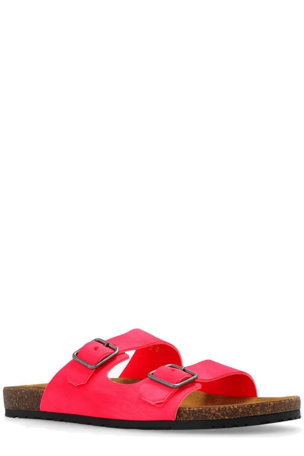 Saint Laurent Jimmy Double-Strap Slip-On Sandals