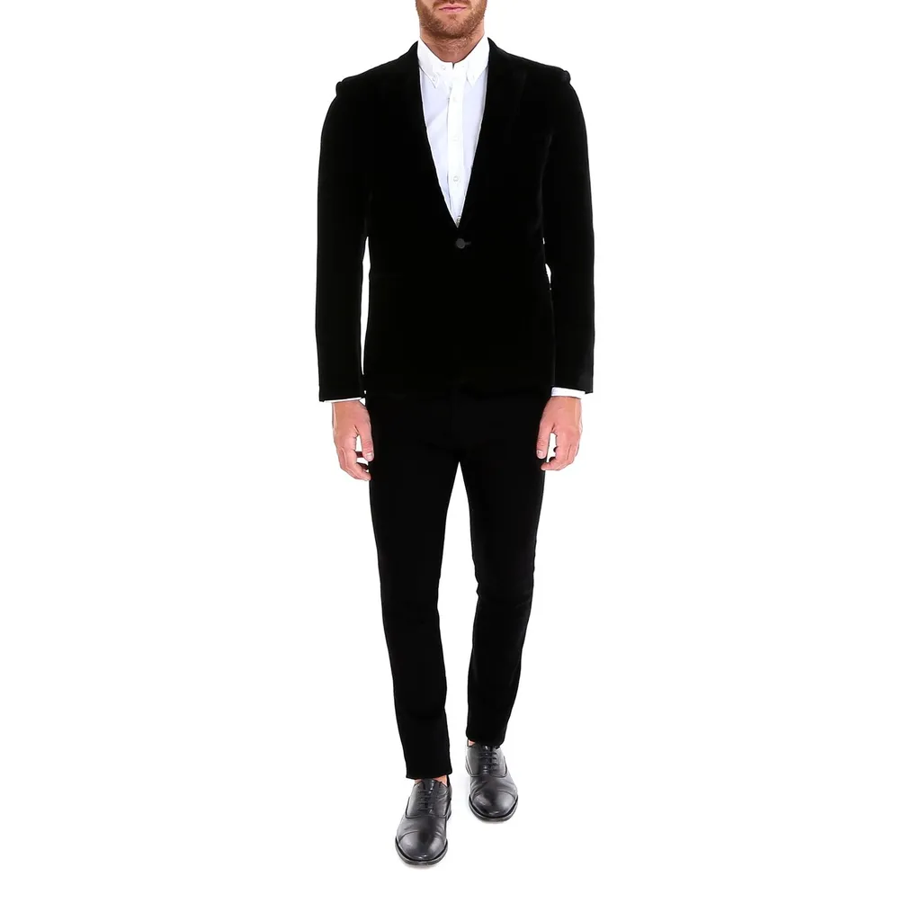 Saint Laurent Velvet Long-Sleeved Blazer