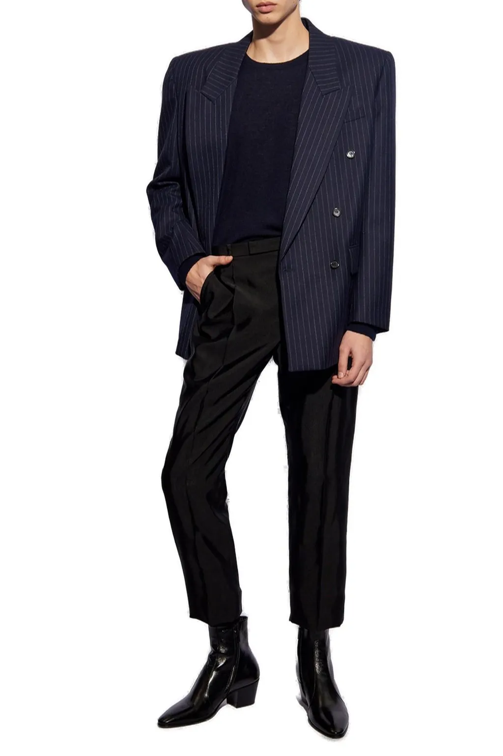 Saint Laurent Crewneck Long-Sleeved Jumper
