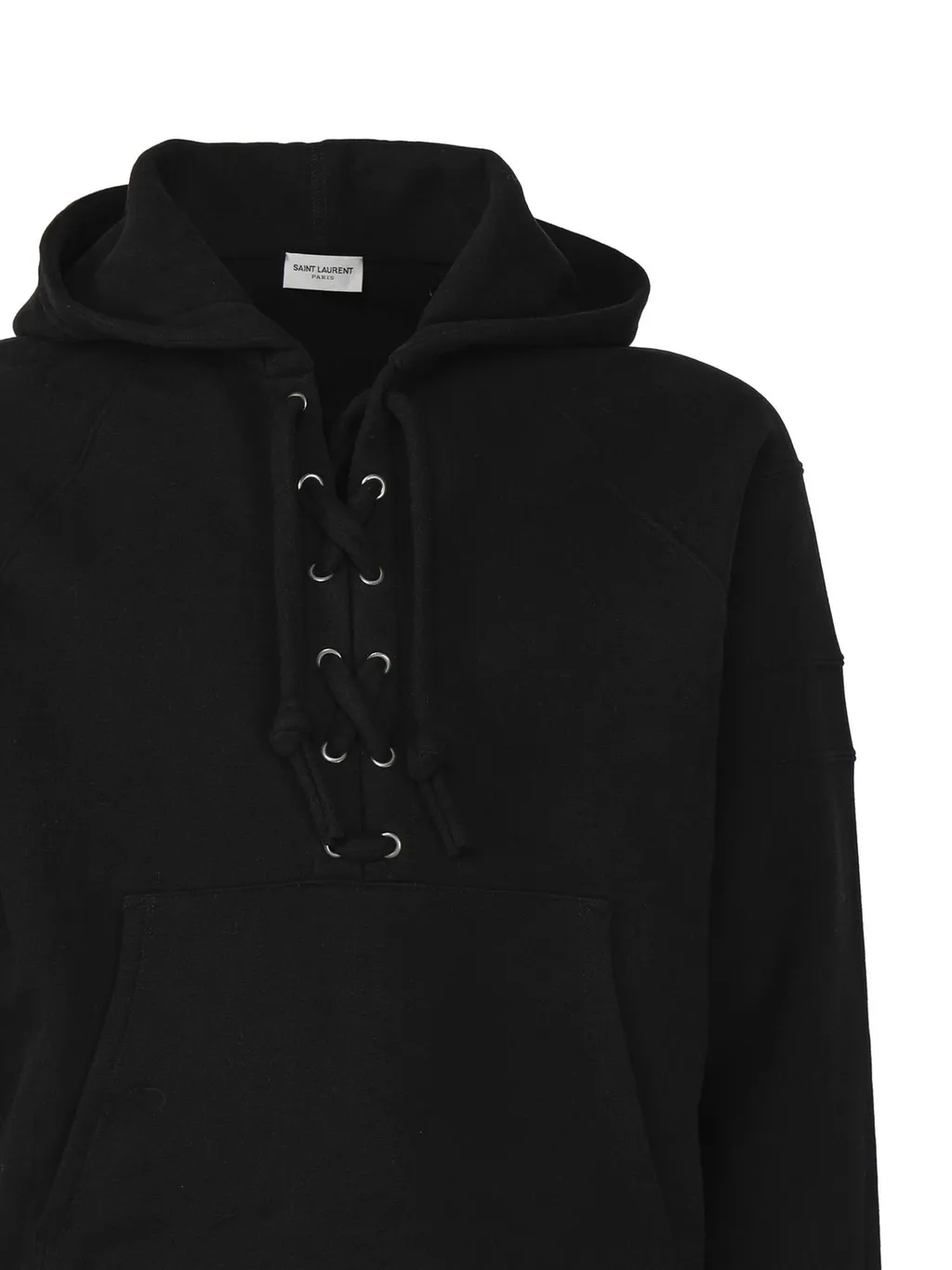 Saint Laurent Laced Drawstring Hoodie
