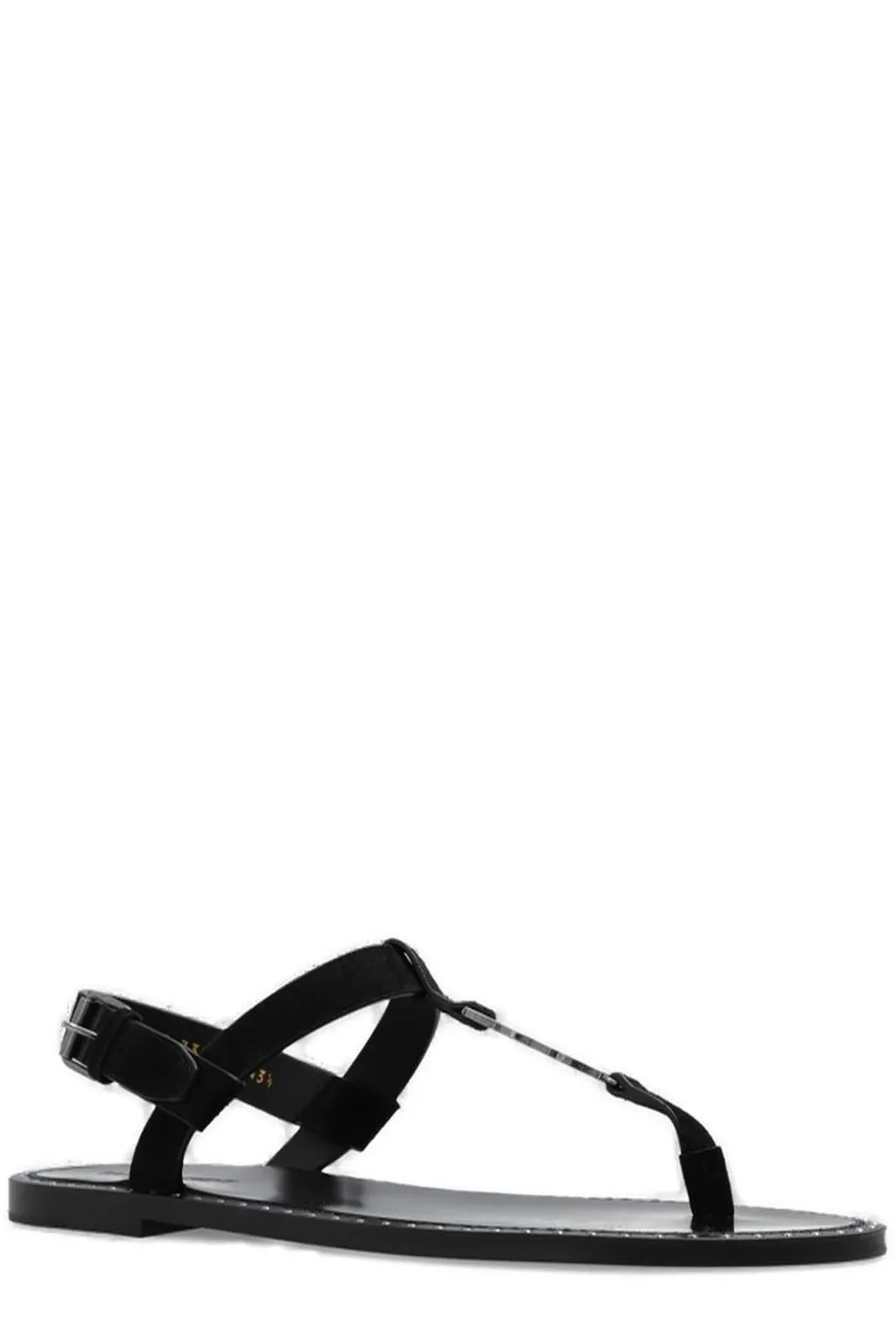 Saint Laurent Cassandra Logo Plaque Sandals