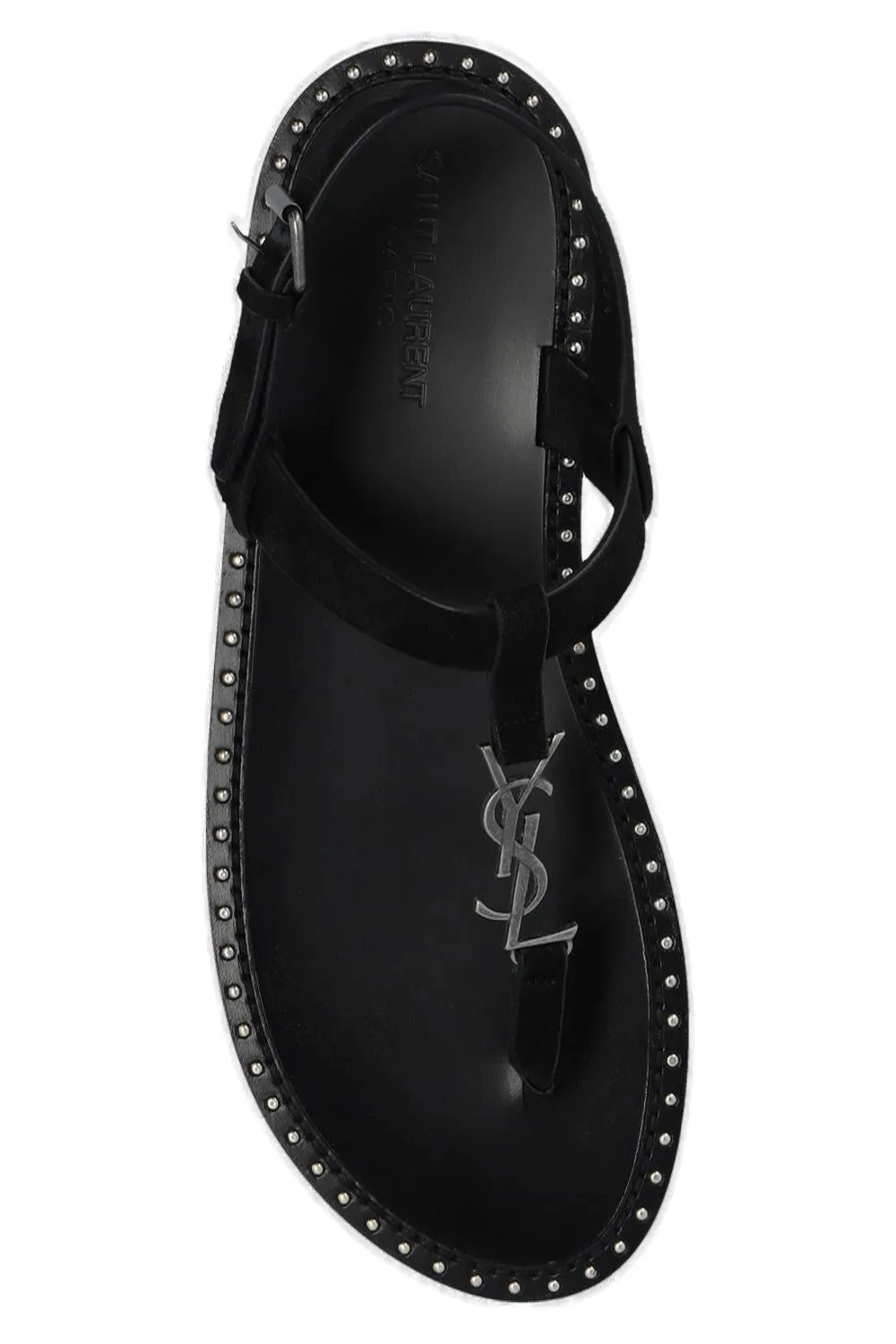 Saint Laurent Cassandra Logo Plaque Sandals