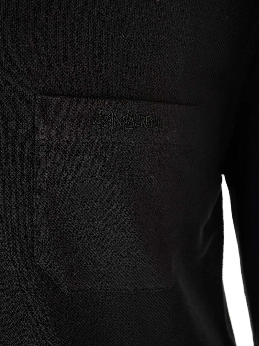 Saint Laurent Button Detailed Long-Sleeved Polo Shirt