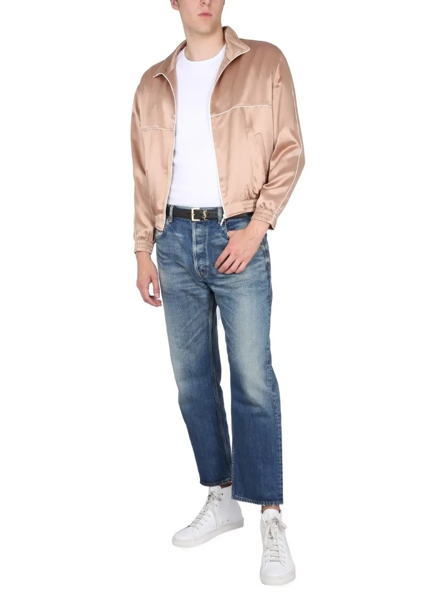 Saint Laurent Zip-Up Long-Sleeved Jacket