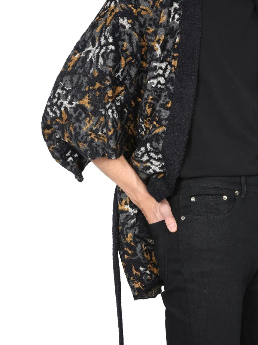 Saint Laurent V-Neck Tied Short-Sleeved Cardigan