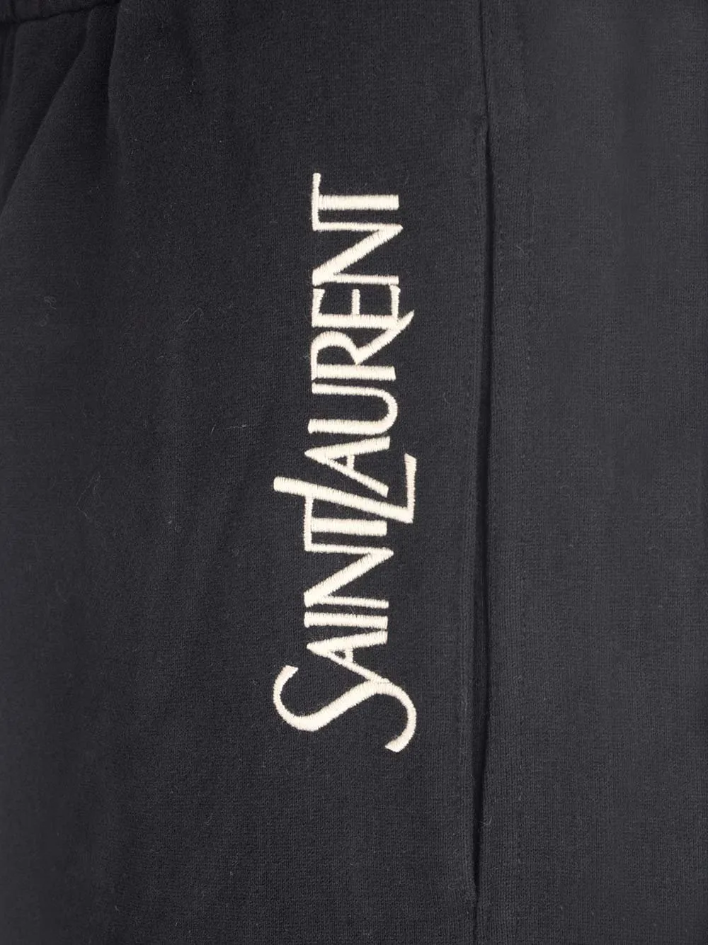 Saint Laurent Logo Embroidered Drawstring Shorts