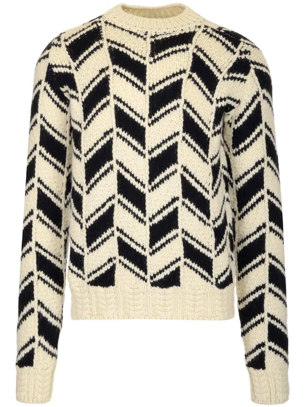 Saint Laurent Chevron Jacquard Jumper