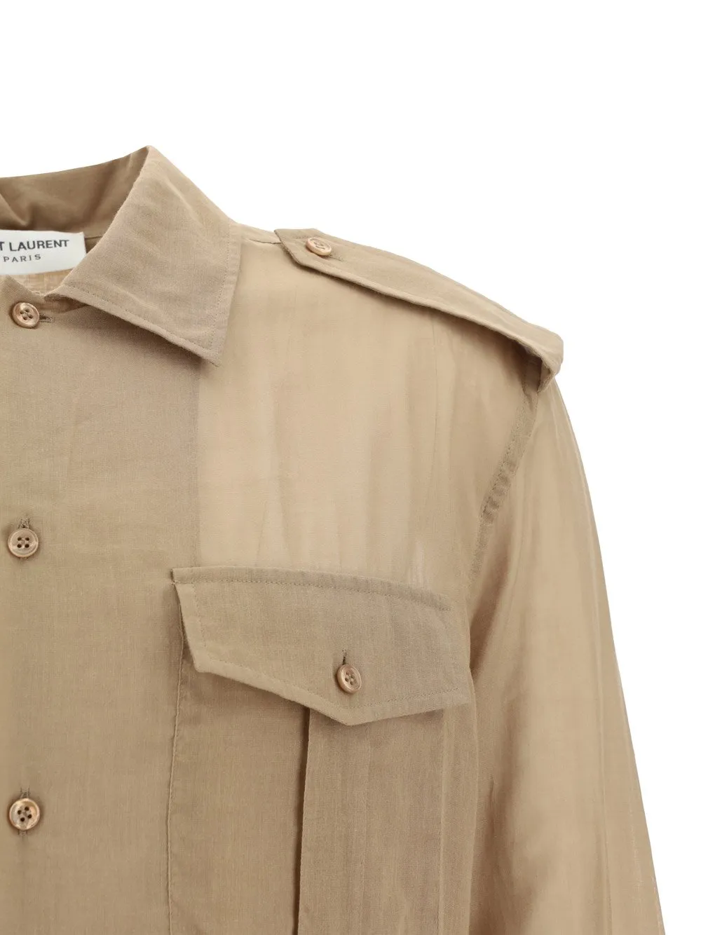 Saint Laurent Buttoned Long-Sleeved Shirt