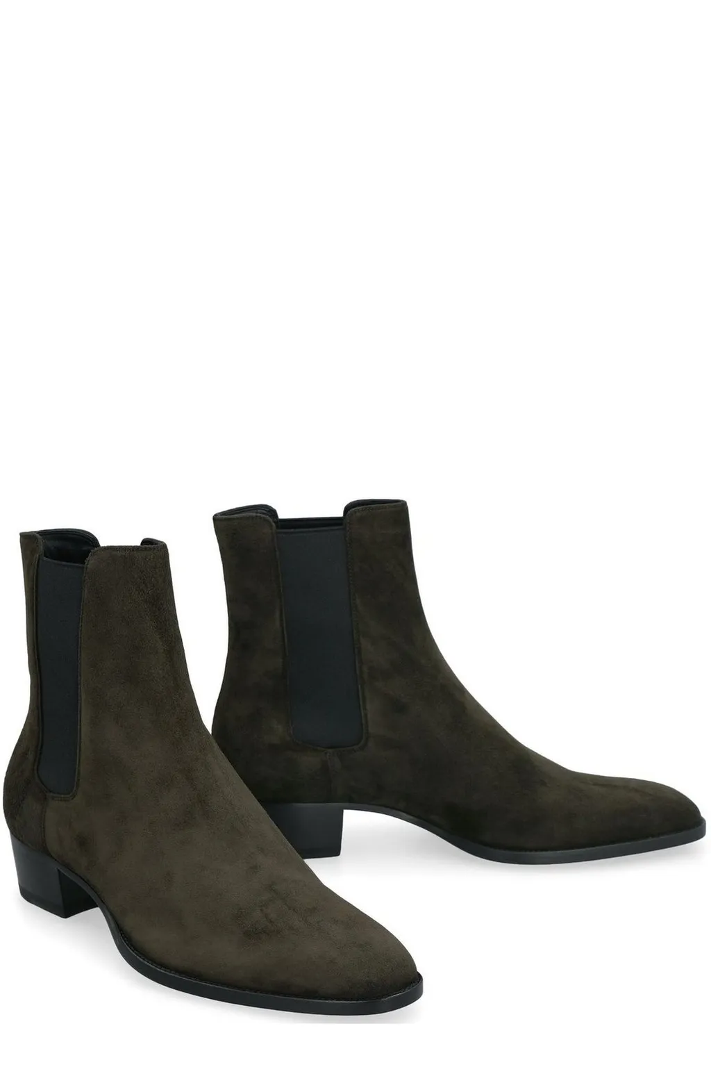 Saint Laurent Wyatt Block Heel Chelsea Boots