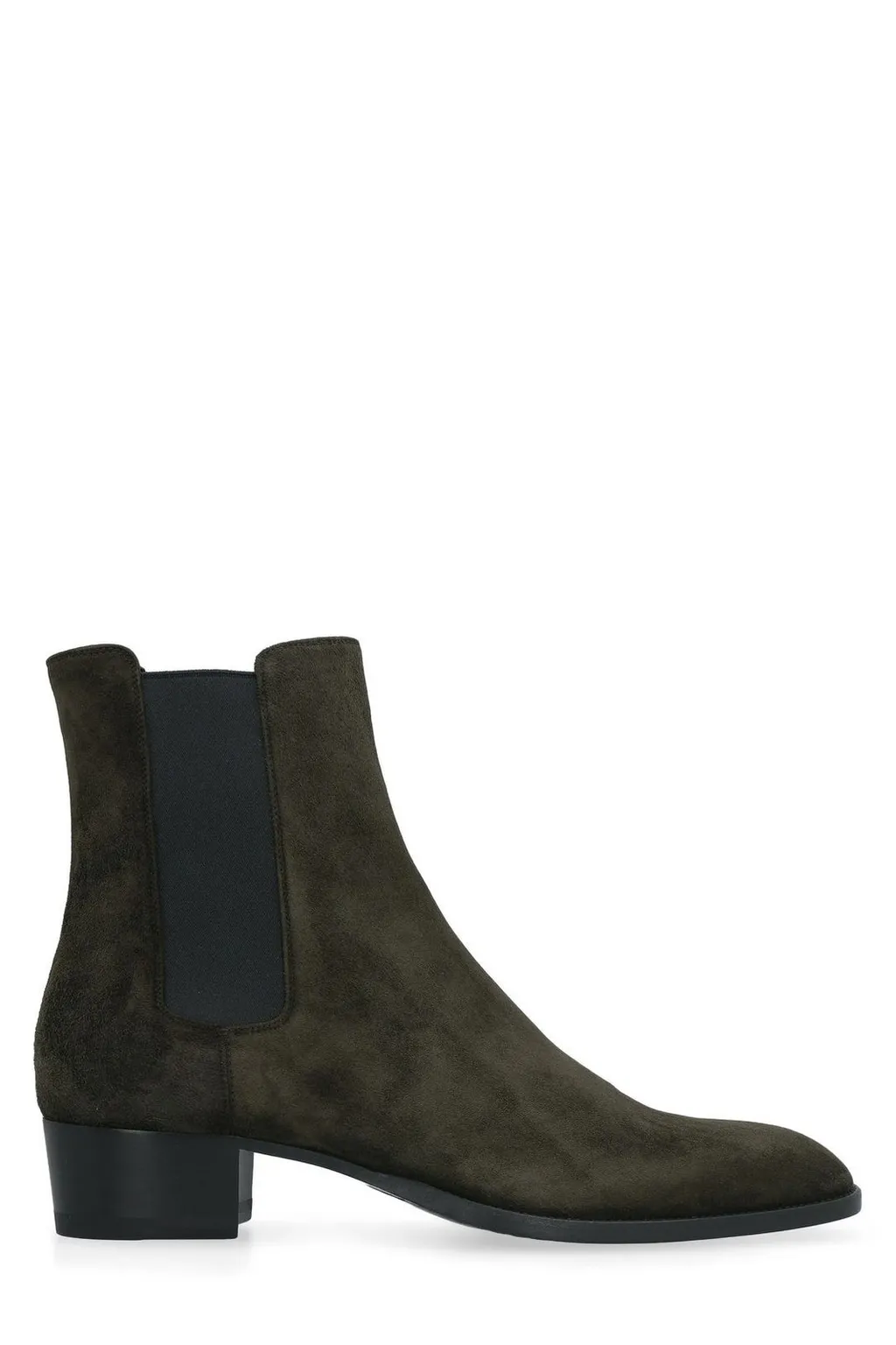 Saint Laurent Wyatt Block Heel Chelsea Boots