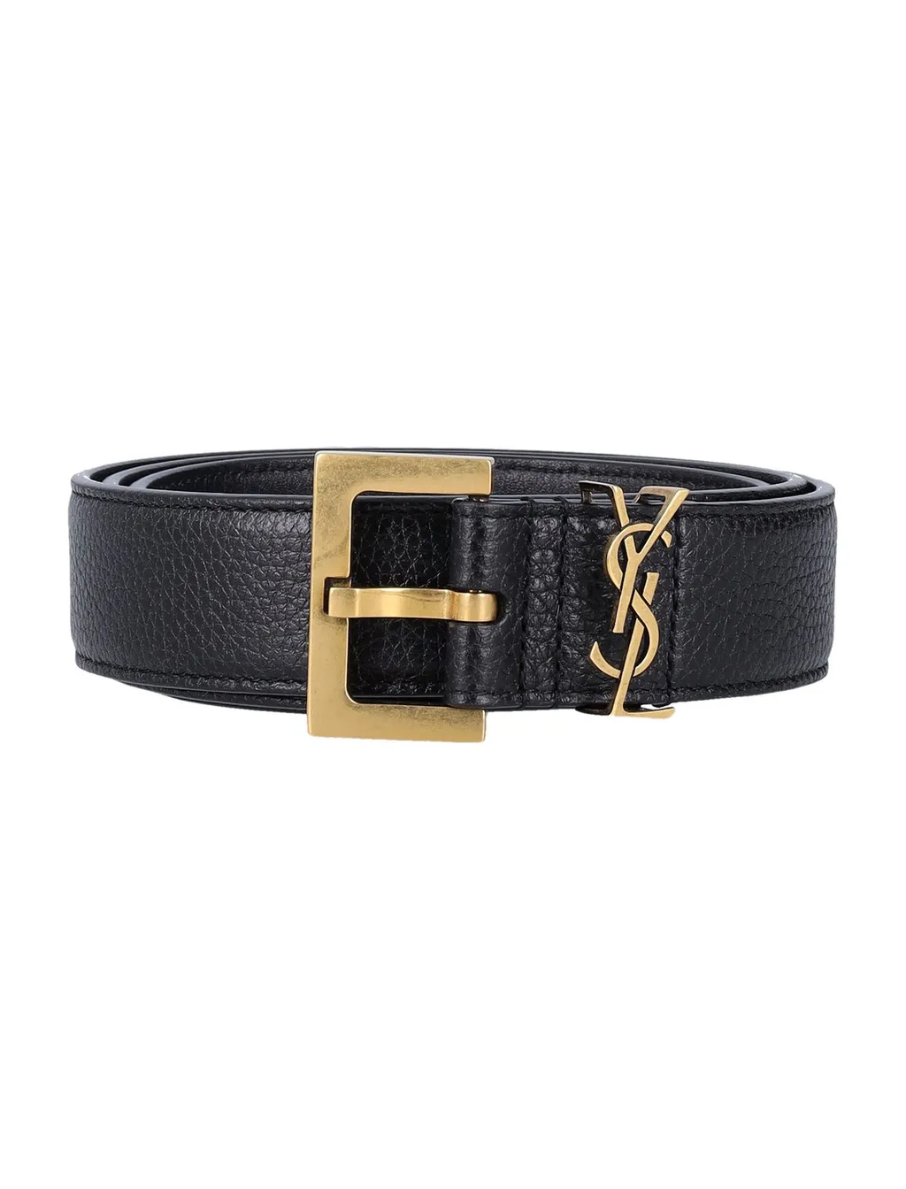 Saint Laurent Cassandre Logo Plaque Belt