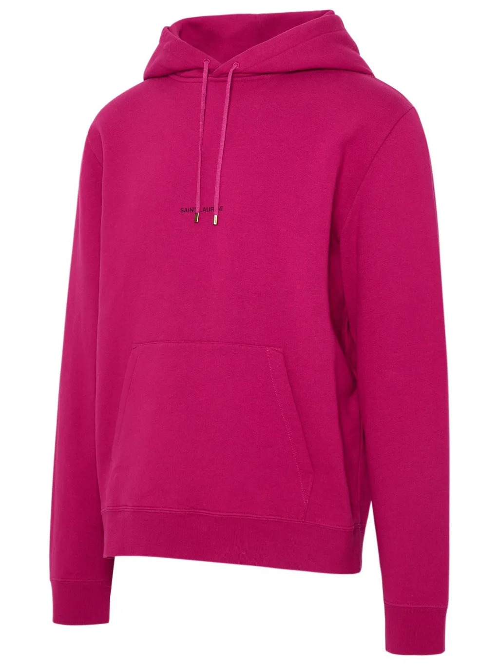 Saint Laurent Logo Printed Drawstring Hoodie
