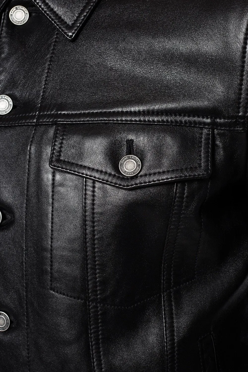 Saint Laurent Buttoned Long-Sleeved Jacket