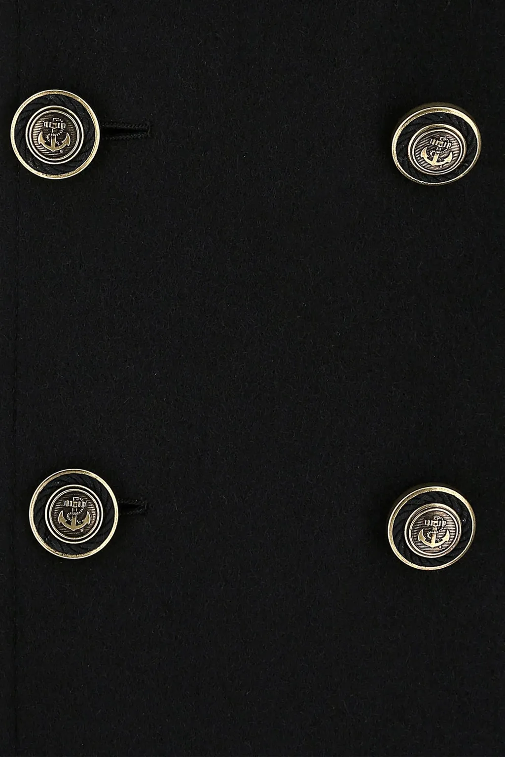 Saint Laurent Double-Breasted Long-Sleeved Peacoat