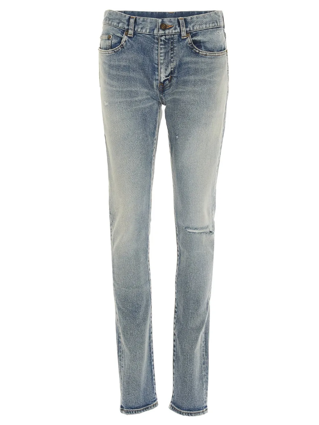 Saint Laurent Distressed Skinny Jeans