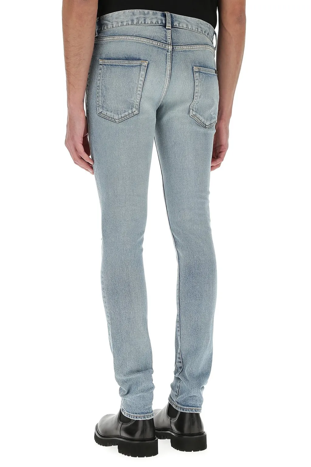Saint Laurent Distressed Skinny Jeans