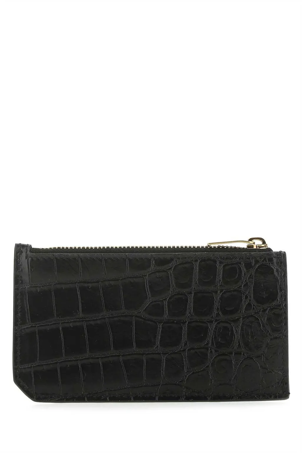 Saint Laurent Tiny Monogram Fragments Zip Card Holder