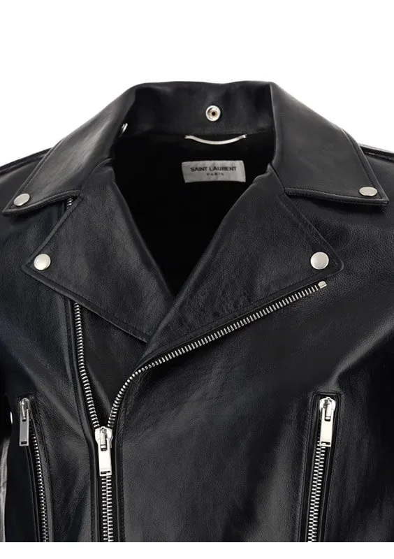 Saint Laurent Long-Sleeved Biker Jacket