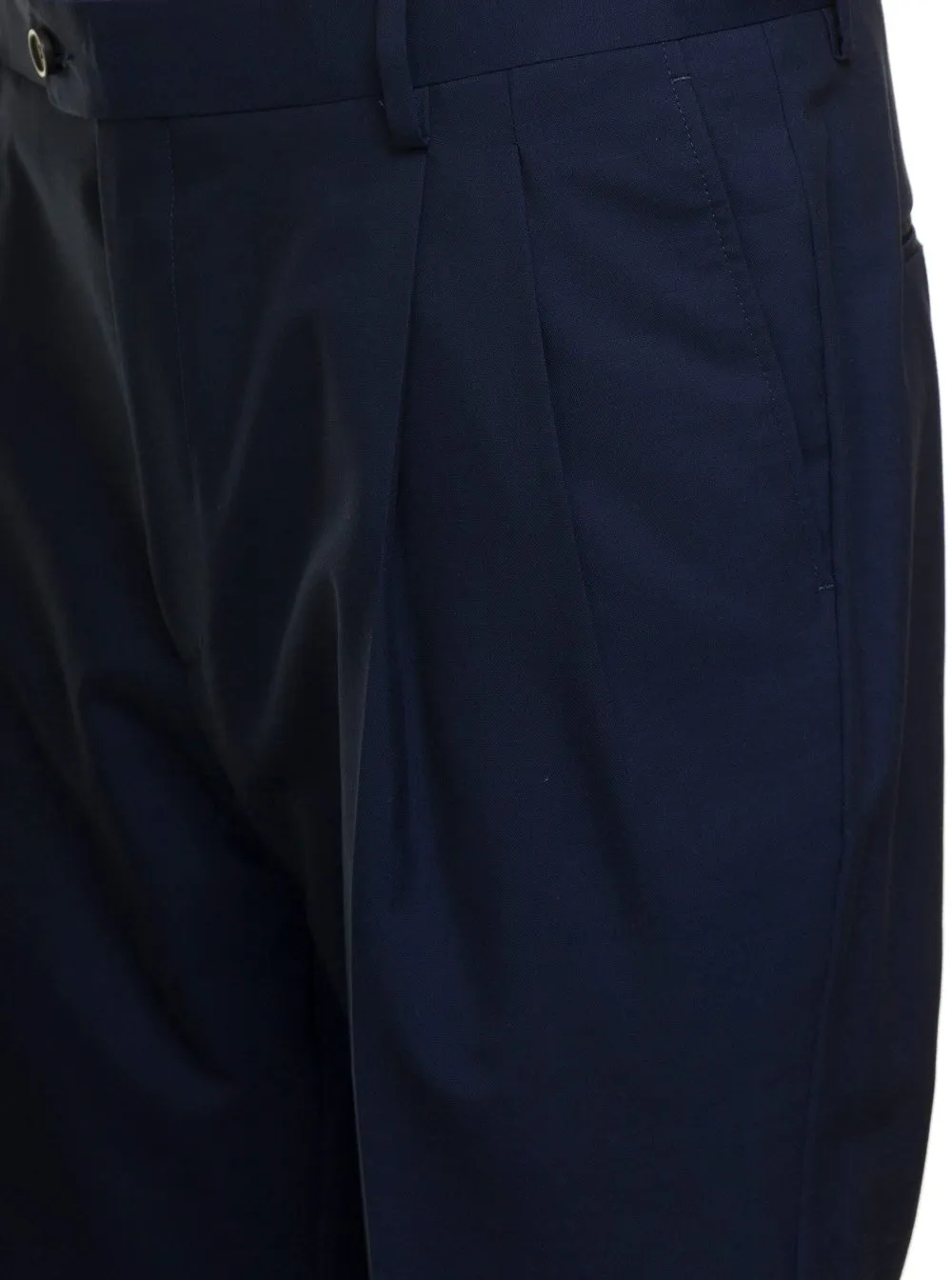 Reveres 1949 Tailored Wool Blend Trousers