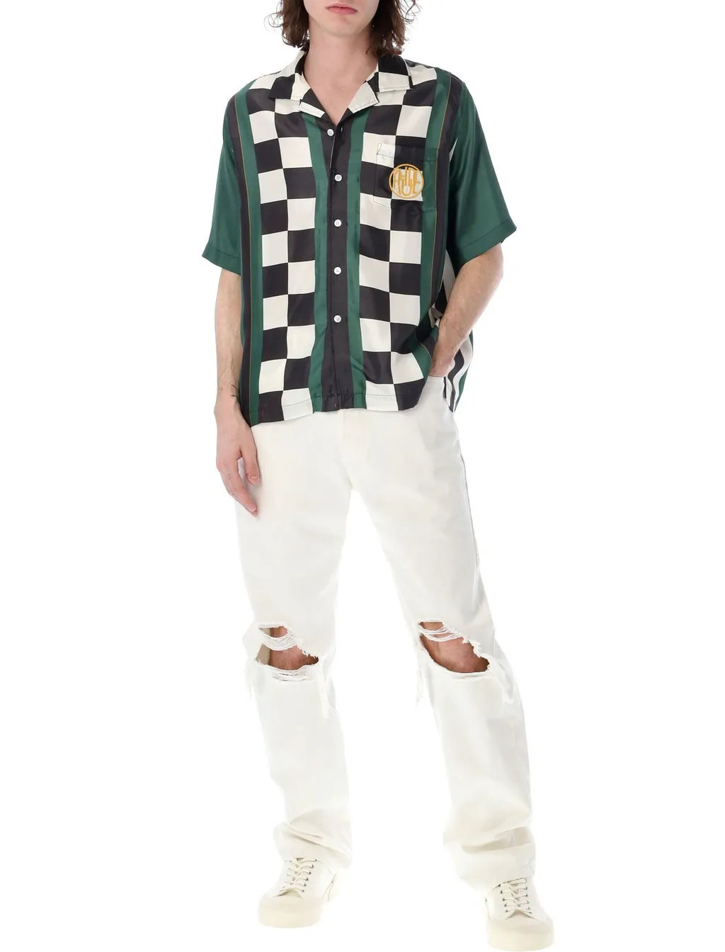 Rhude Race Flag Short-Sleeved Shirt