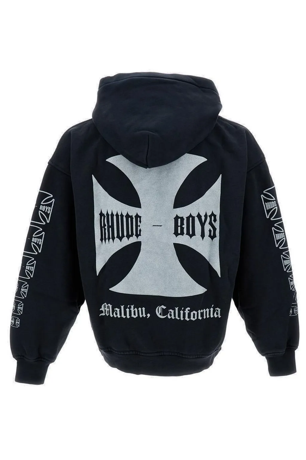 Rhude Logo-Printed Long Sleeved Hoodie