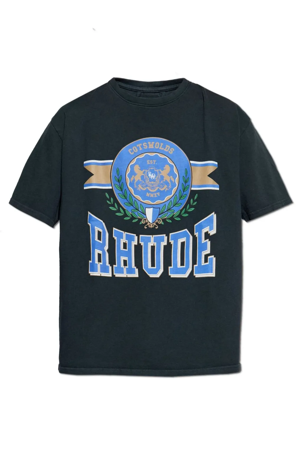 Rhude Logo Printed Crewneck T-Shirt