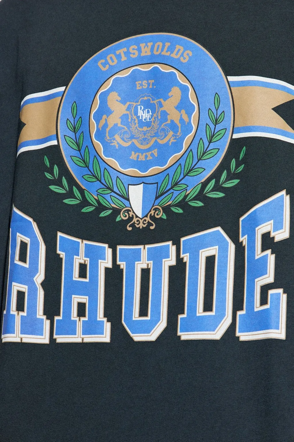 Rhude Logo Printed Crewneck T-Shirt