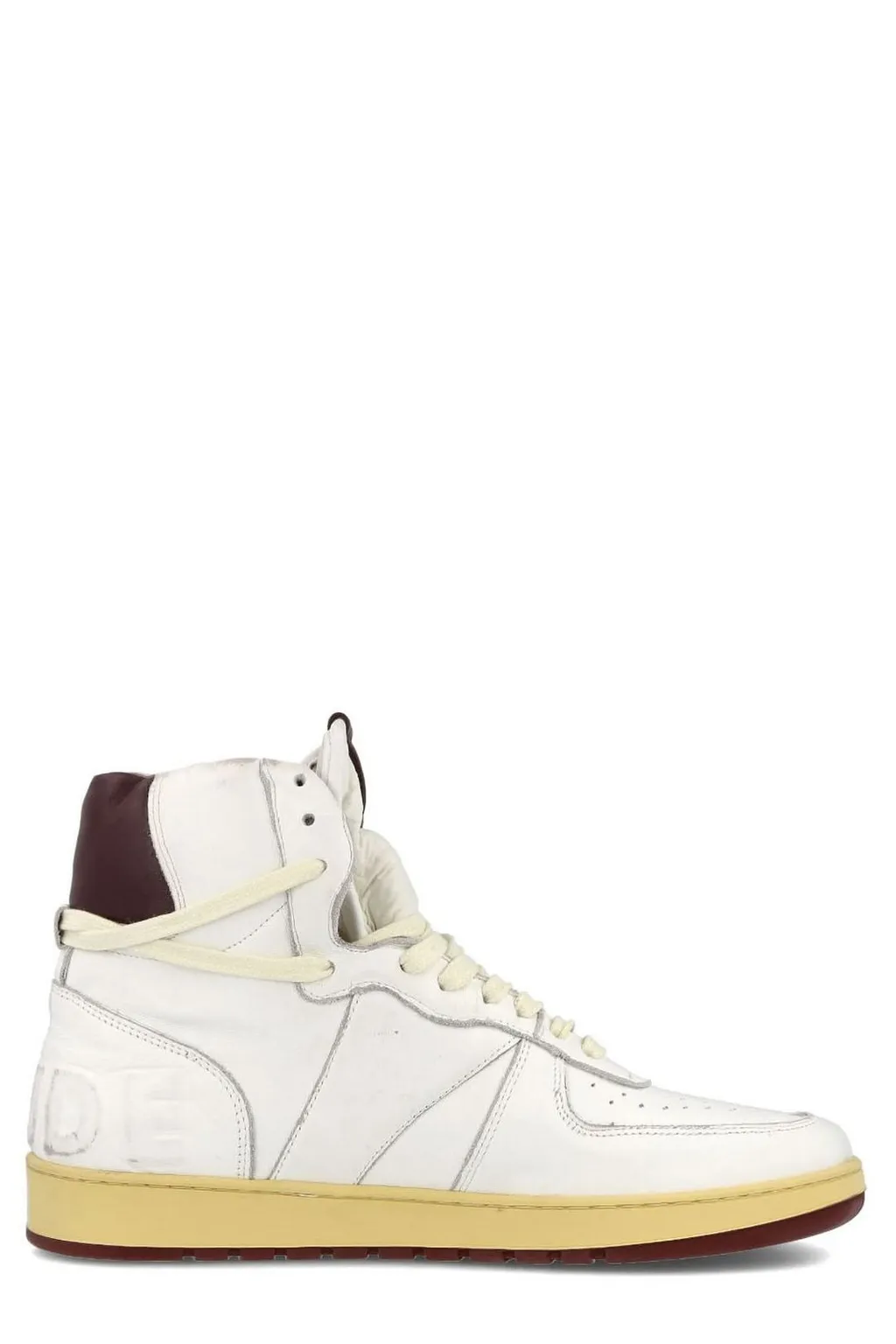 Rhude Logo Embossed Lace-Up Sneakers