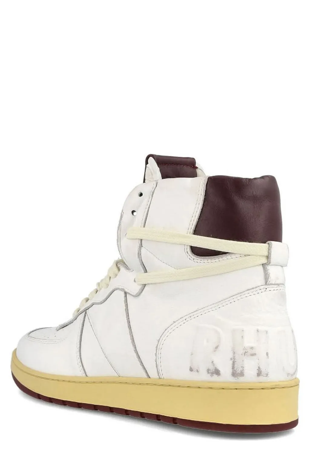 Rhude Logo Embossed Lace-Up Sneakers