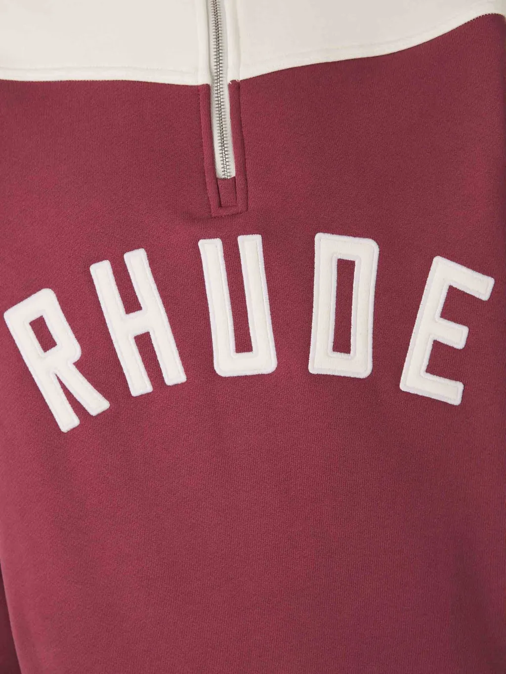 Rhude Logo Embroidered Half-Zip Sweatshirt