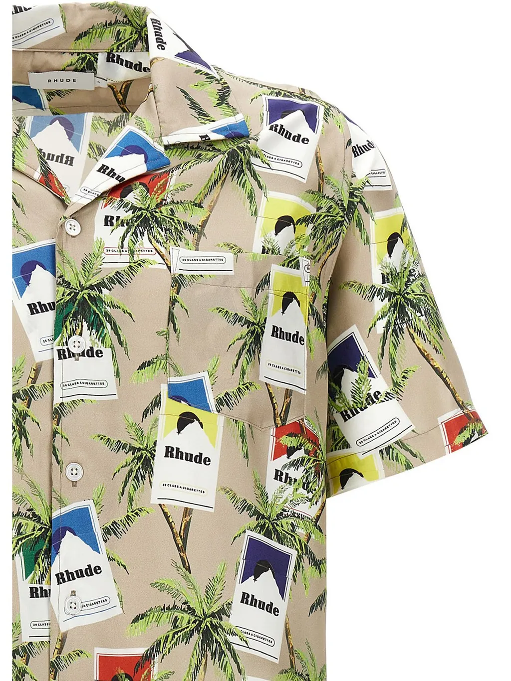 Rhude Cigarette-Printed Short-Sleeved Shirt