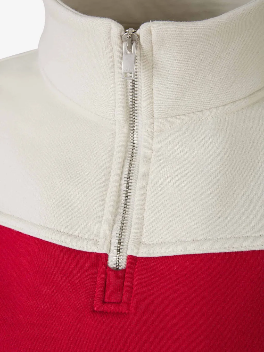 Rhude Contrast Quarter-Zip Varsity Sweatshirt
