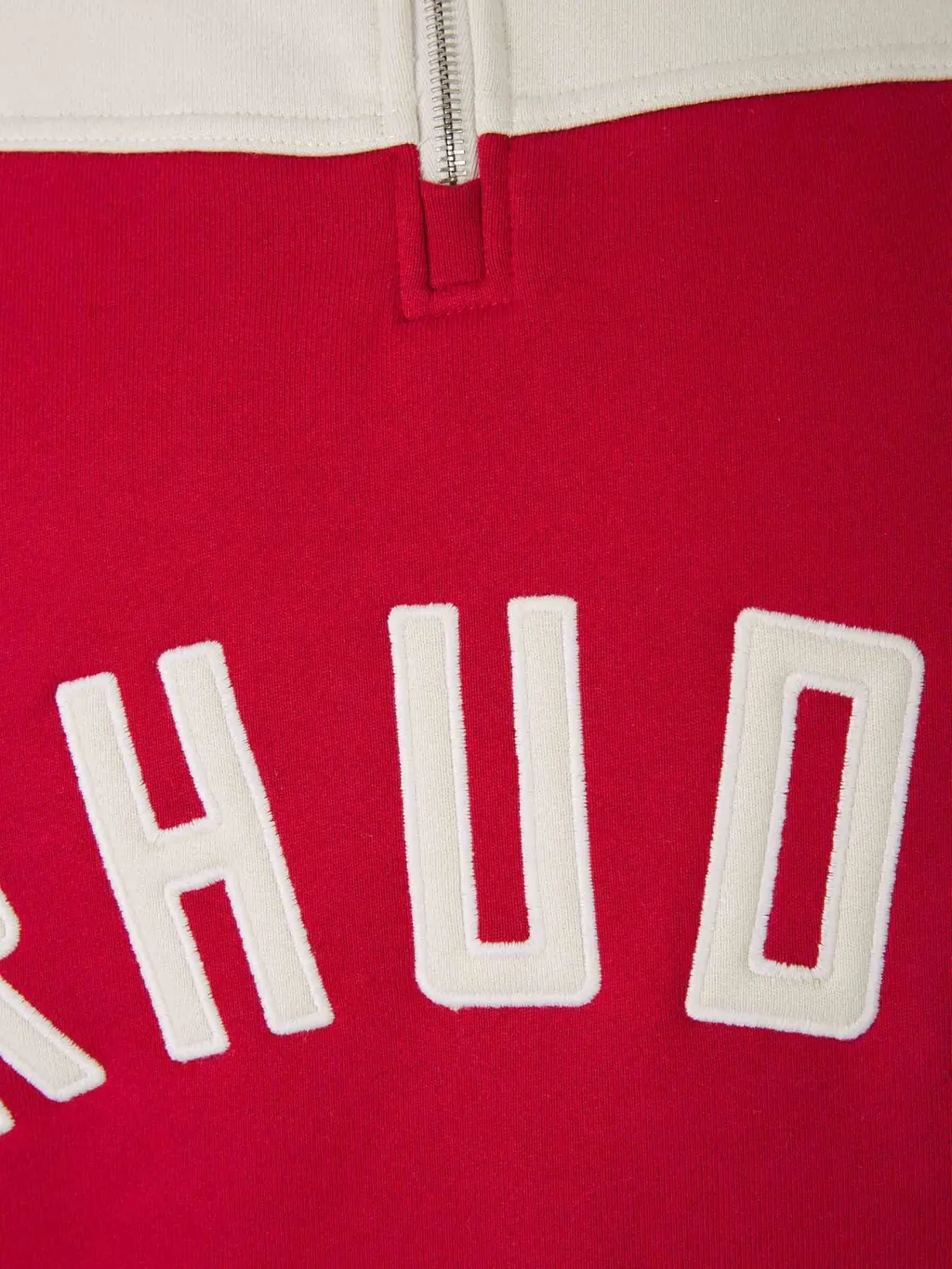 Rhude Contrast Quarter-Zip Varsity Sweatshirt