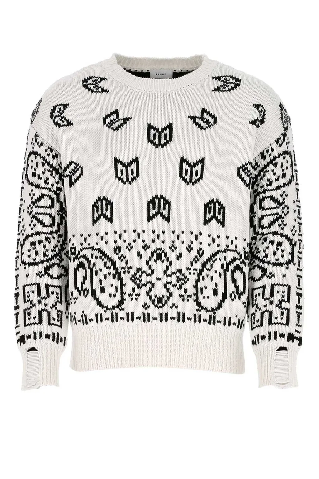 Rhude Paisley Printed Knit Sweater