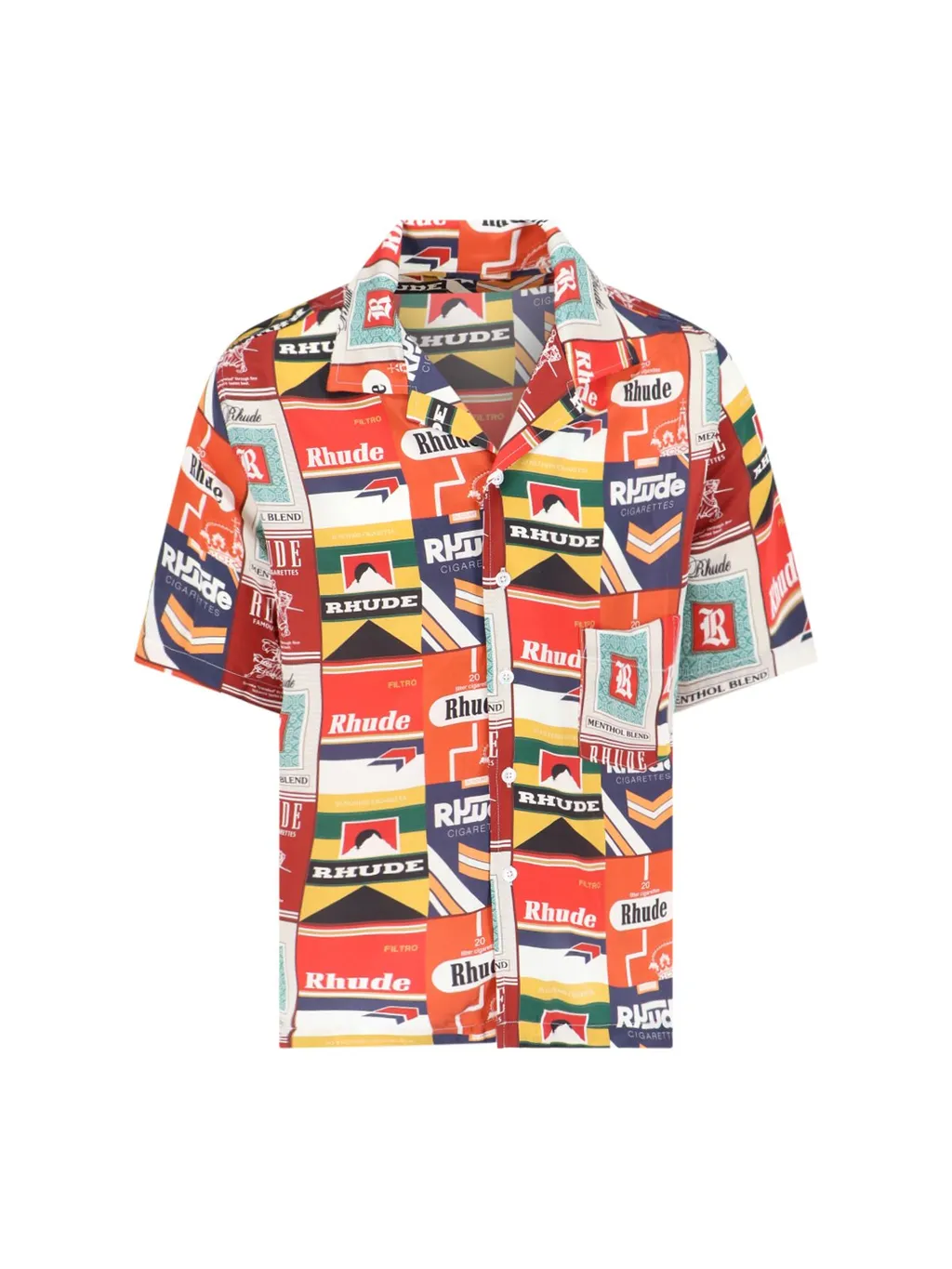 Rhude Cigarette Printed Short-Sleeved Shirt