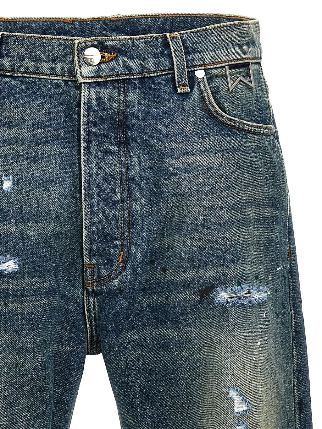 Rhude Distressed 90S Denim Jeans
