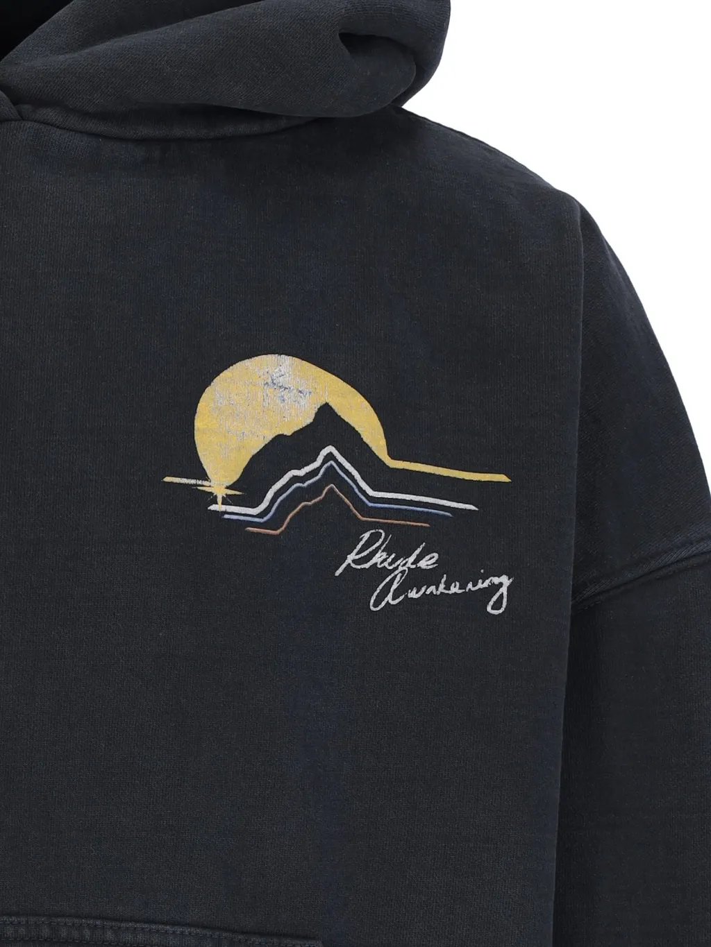 Rhude Awakening Graphic Printed Drop Shoulder Hoodie